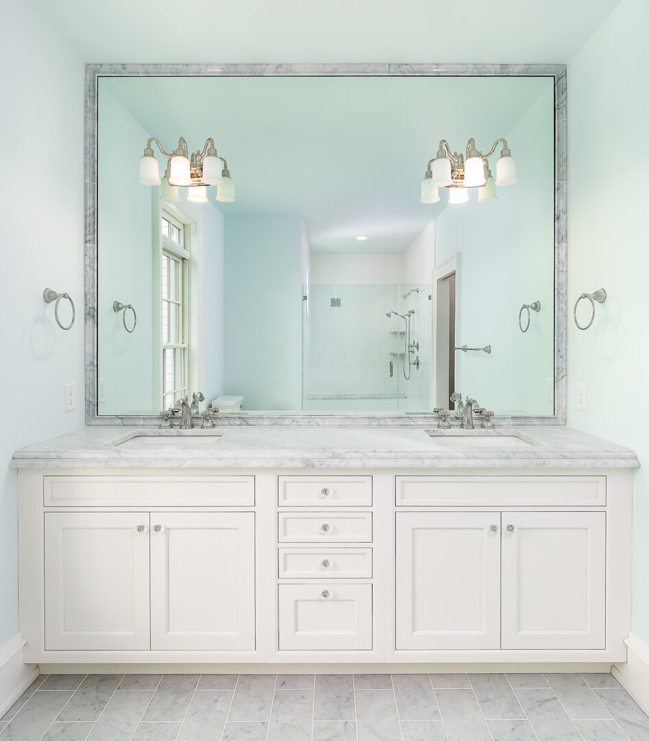 Bathroom Vanity with LED light mirrors