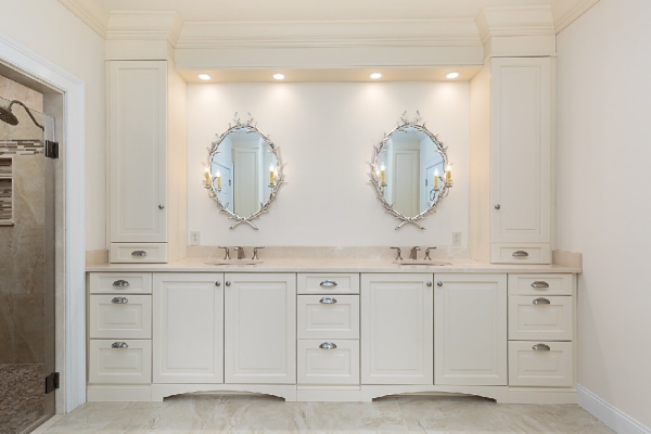 Bathroom Vanity with LED light mirrors